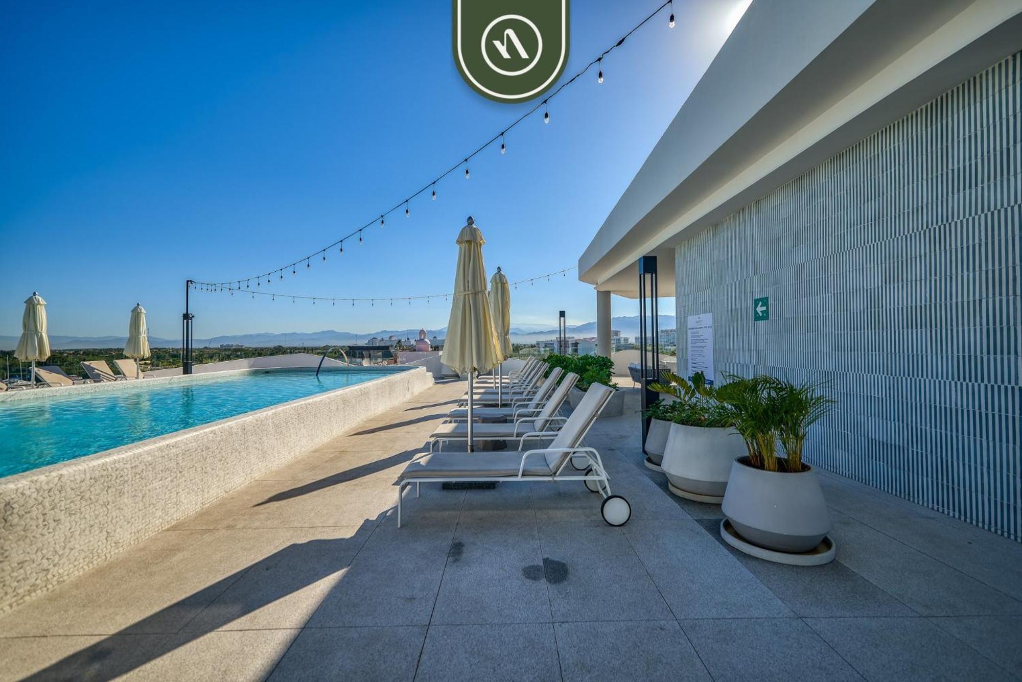 Boho-Style 2 Bedroom Condo - Marina - Rooftop Pool Nuevo Vallarta Exterior photo