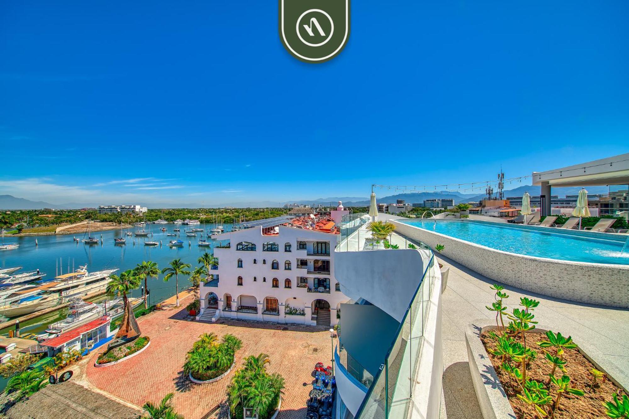 Boho-Style 2 Bedroom Condo - Marina - Rooftop Pool Nuevo Vallarta Exterior photo