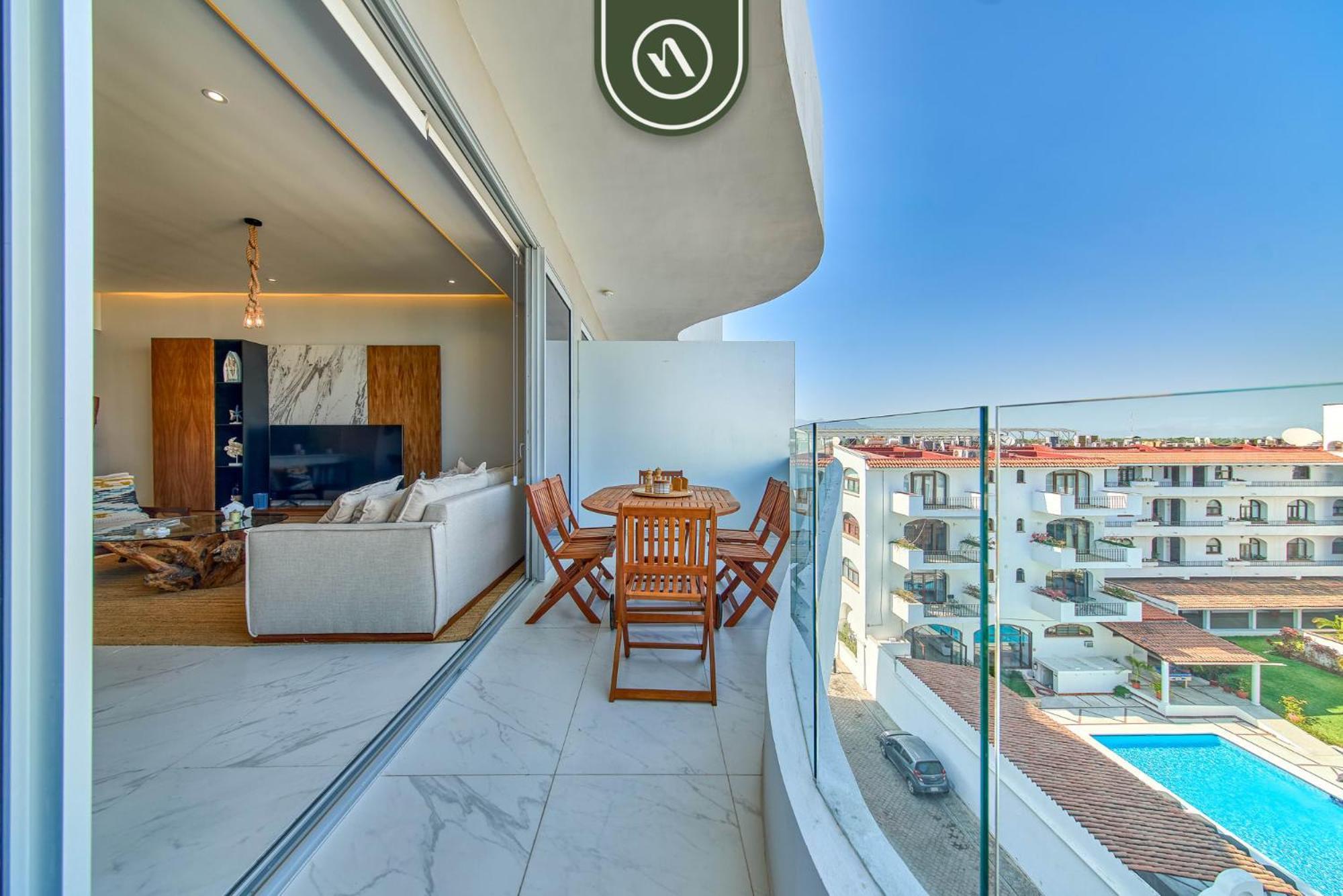 Boho-Style 2 Bedroom Condo - Marina - Rooftop Pool Nuevo Vallarta Exterior photo